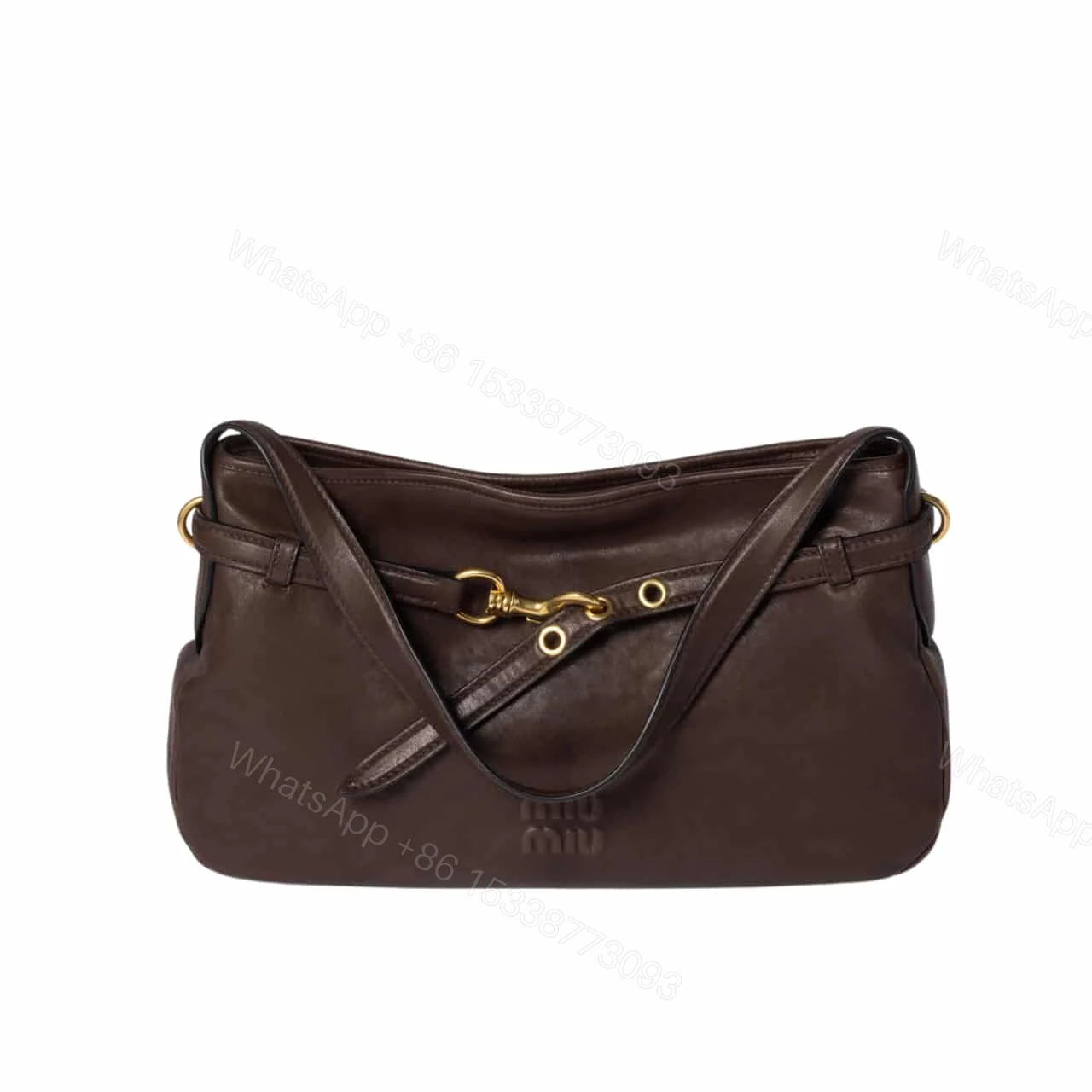 MIUMIU AVENTURE NAPPA BAG BRIARWOOD — view 1