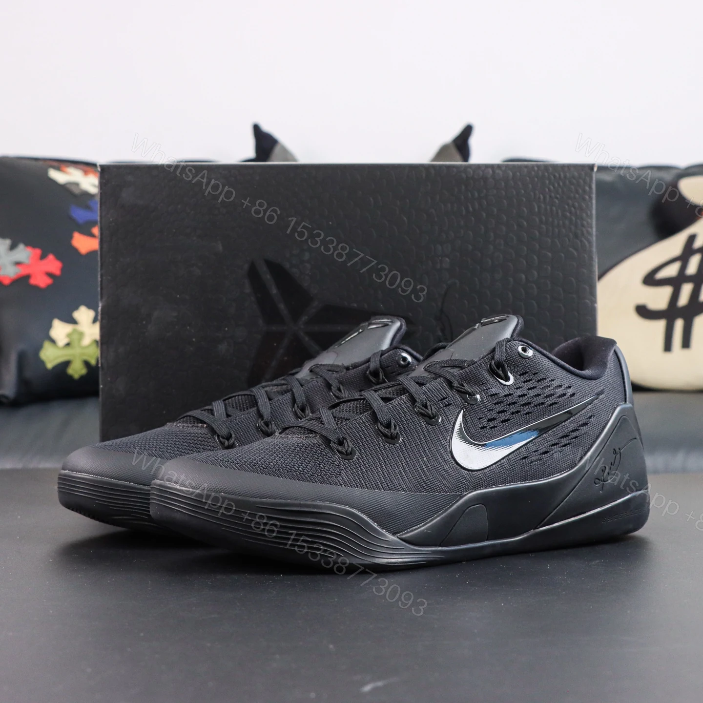 Kobe 9 Elite Low EM Protro TB Triple Black — view 1