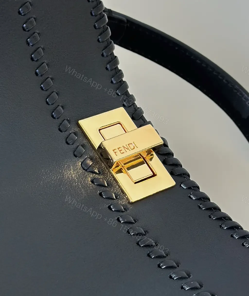 View 4 of Chic Black Leather Satchel: Structured, Versatile Luxury Bag
