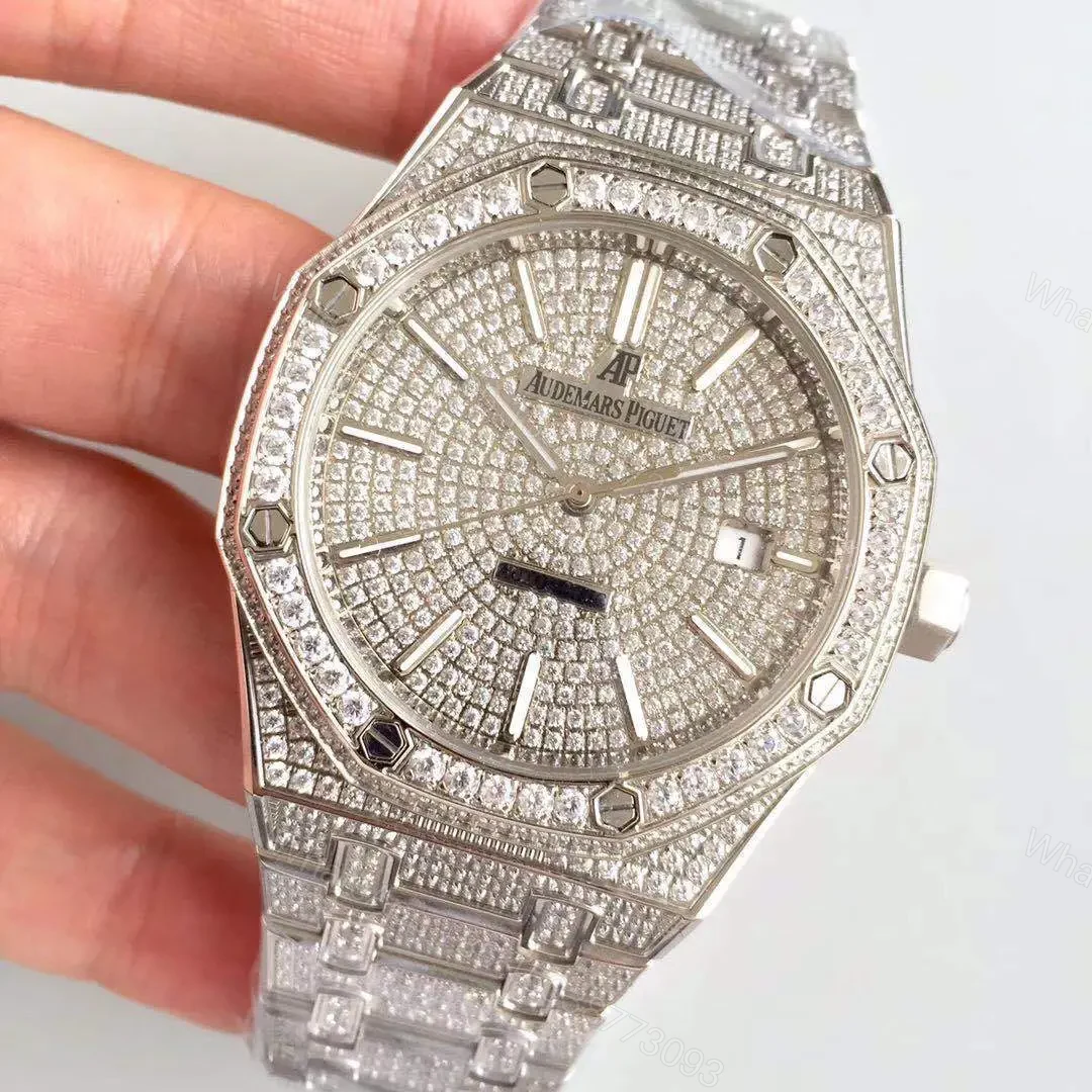 View 7 of Replica AP Royal Oak Full Diamond