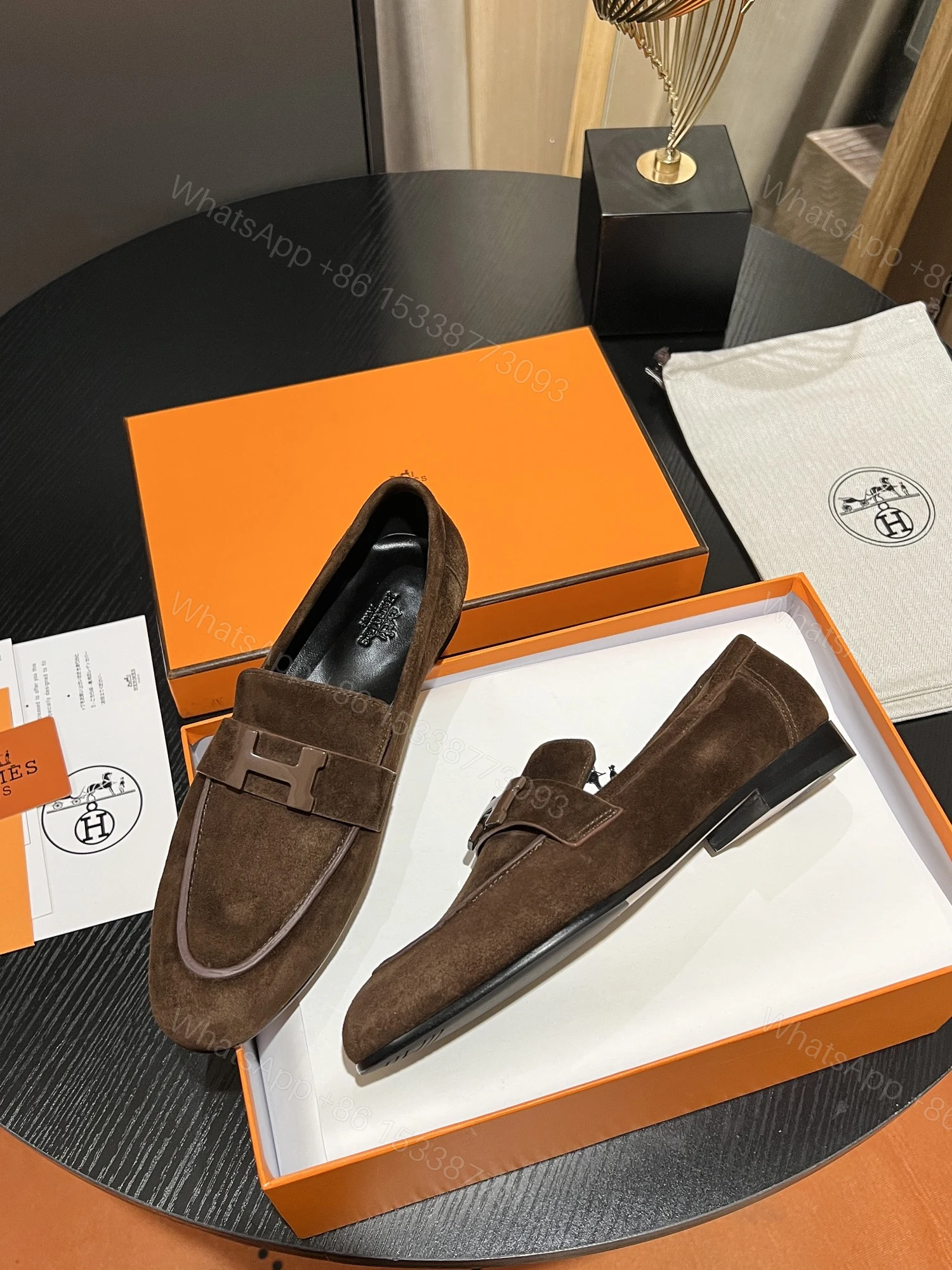 View 5 of HERMES PARIS LOAFER BROWN