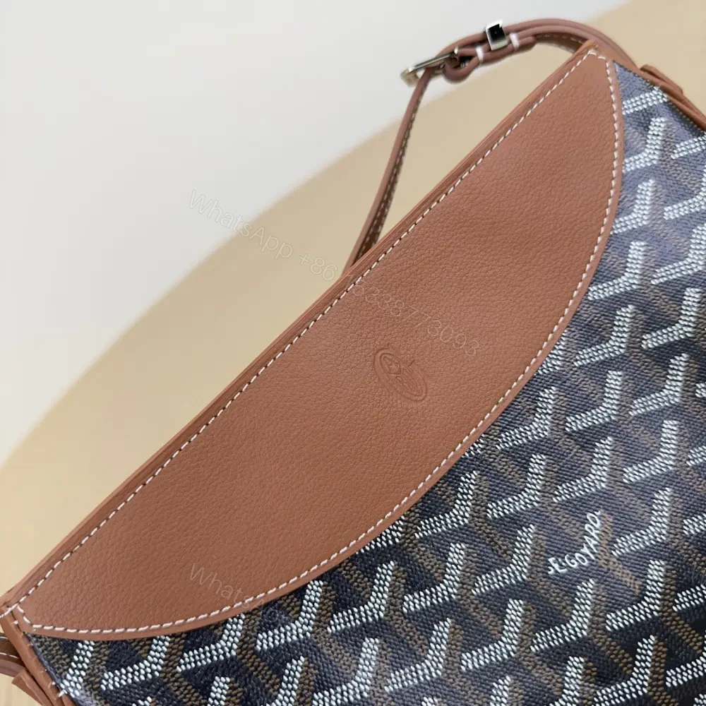 View 8 of 高仿Goyard*01CL03P單肩半月包棕色免檢版