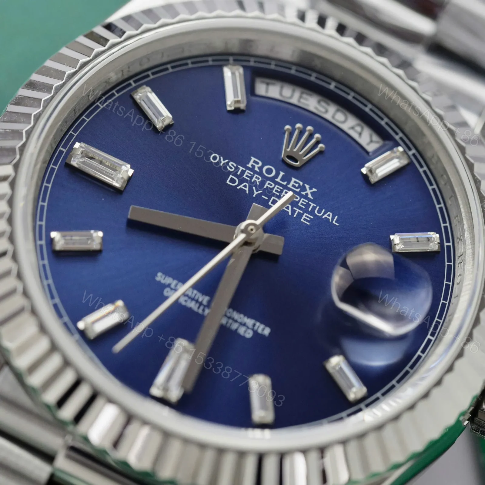 View 6 of Superclone Rolex Day-Date Blue Ombré Dial 228239-0076 40 mm