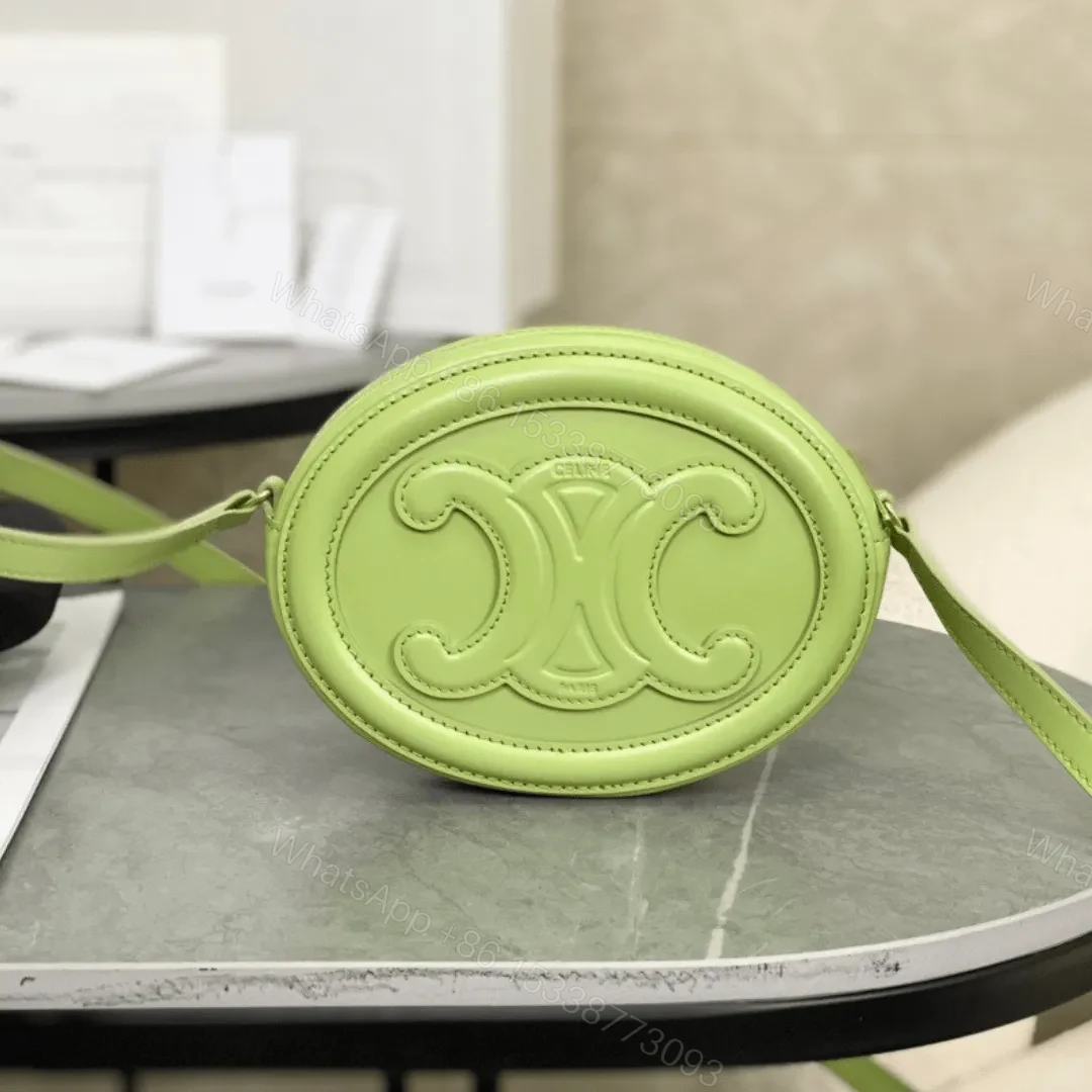 Celine Mini Handbag Replica 11 Green Smooth Leather 16×12.5x4cm — view 1