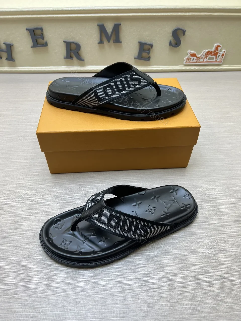 View 2 of Monogram Textured Slip-Ons: Luxe, All-Day Comfort