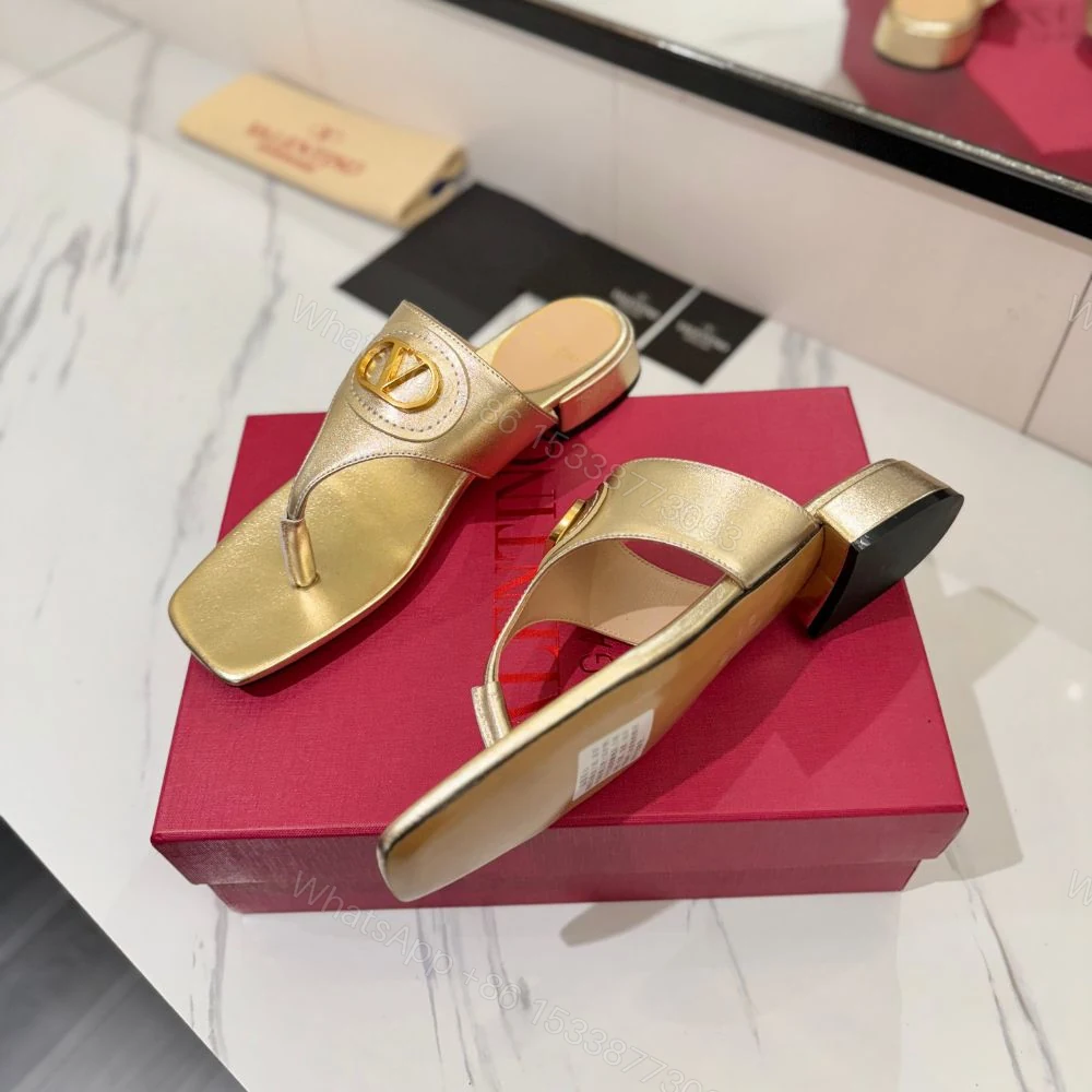 View 7 of Valentino Garavani Vlogo Signature Sandals Gold