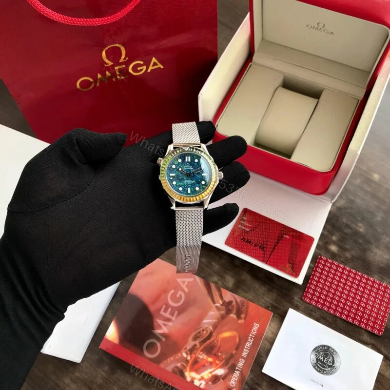 View 5 of Omega Seamaster Diver 300M James Bond Blue 42mm Automatic