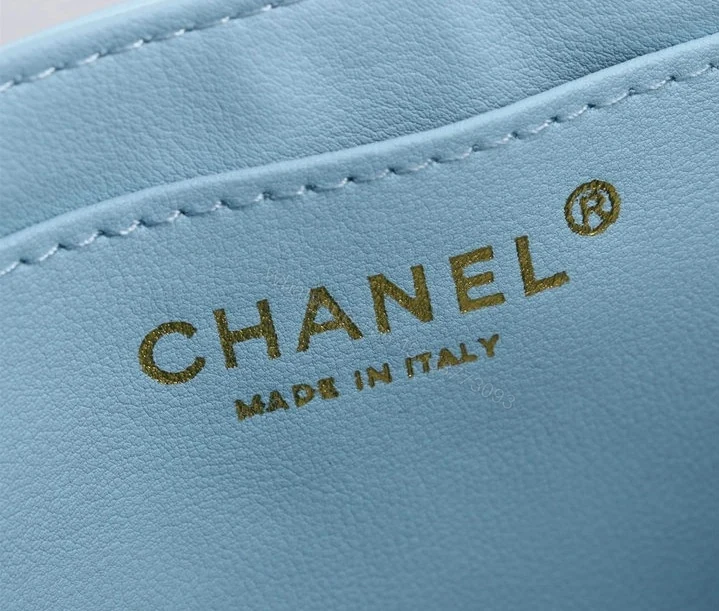 View 7 of Chanel Mini Kelly Shopping Tote Bag YB4ZN12 – Blue