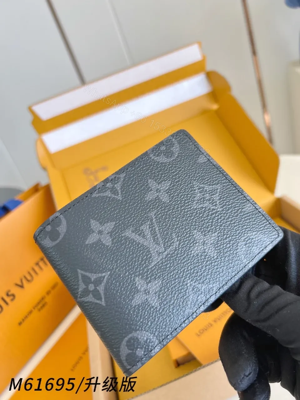 View 4 of Monogram Coated-Canvas Wallet: Luxe Everyday Style