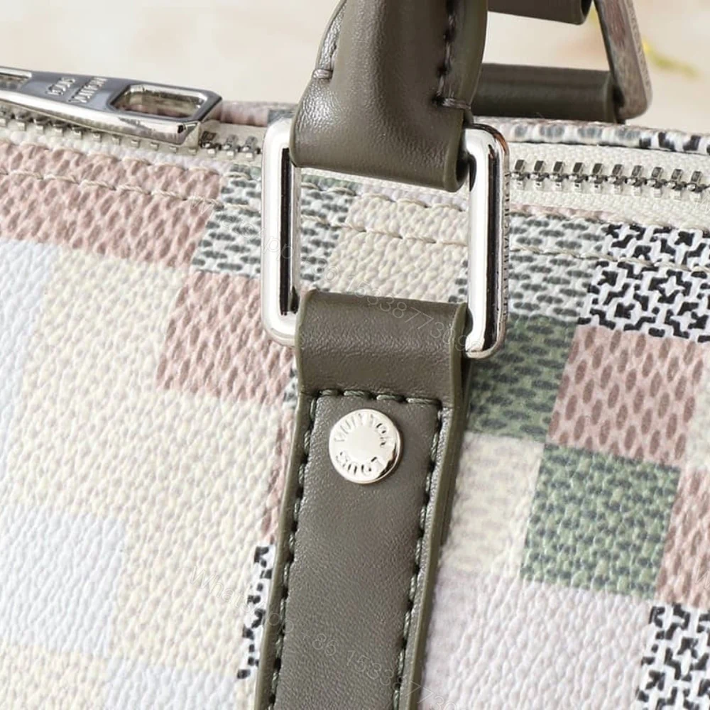 View 6 of Louis Vuitton Keepall 25 Snakoflage Damier Green 25Cm