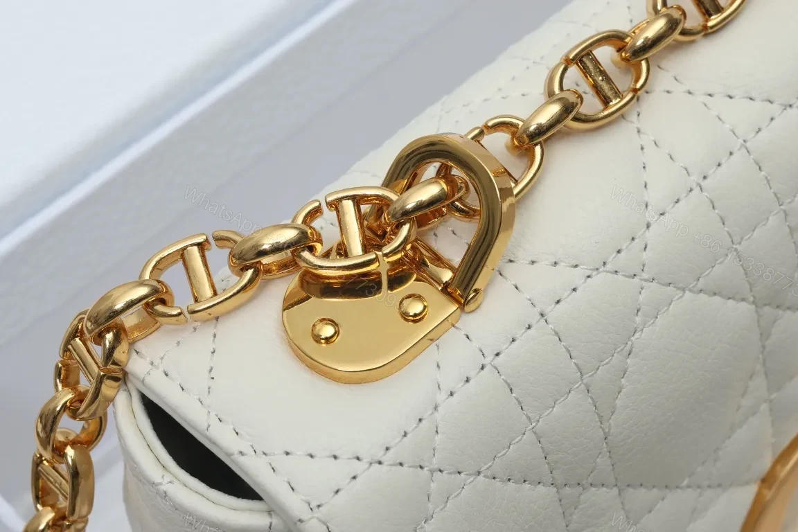View 3 of Quilted Mini Bag with Gold Hardware, Luxe Style, Crossbody versatility