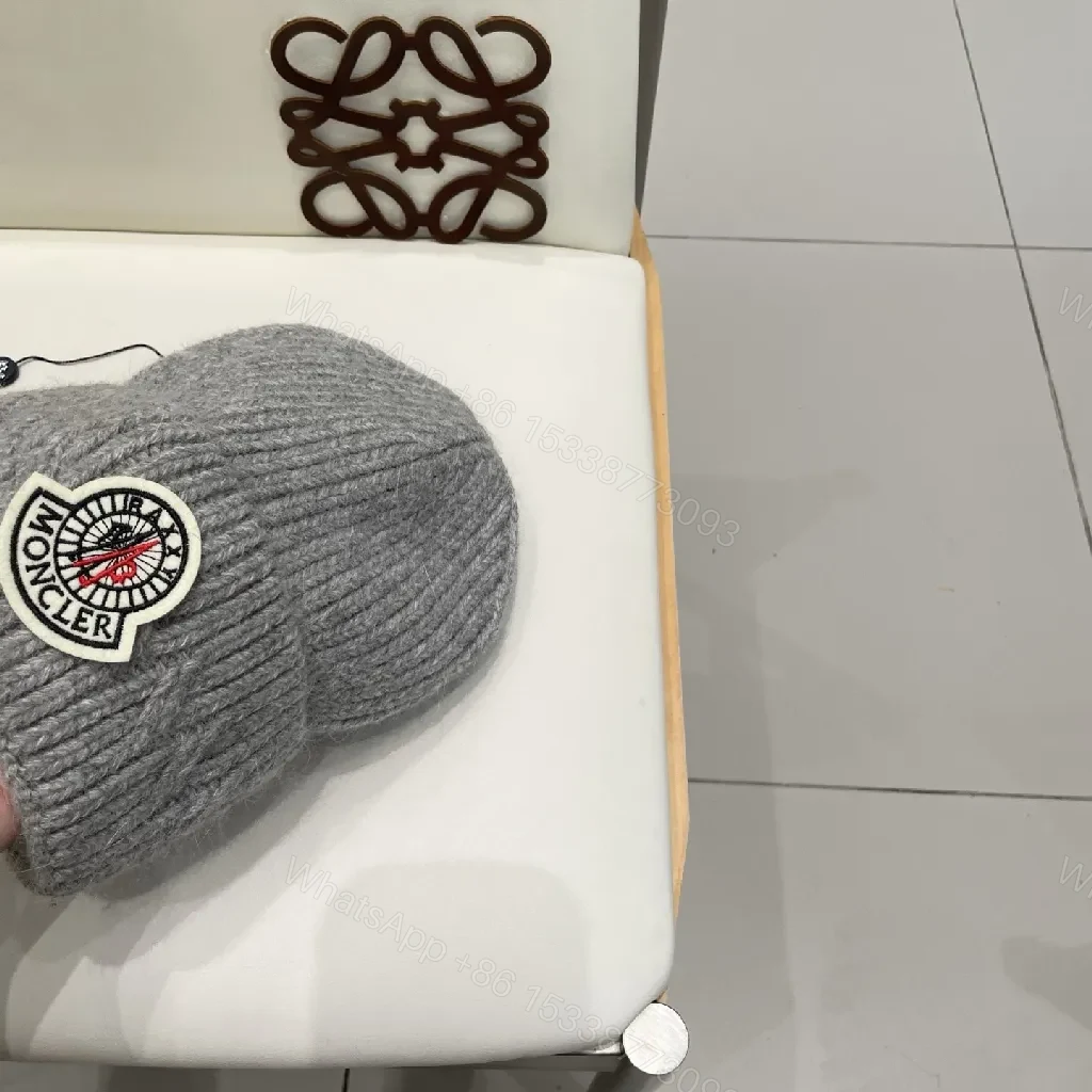 View 7 of Cozy Knit Beanie with Moncler Patch — Everyday Warmth, Elevated Style