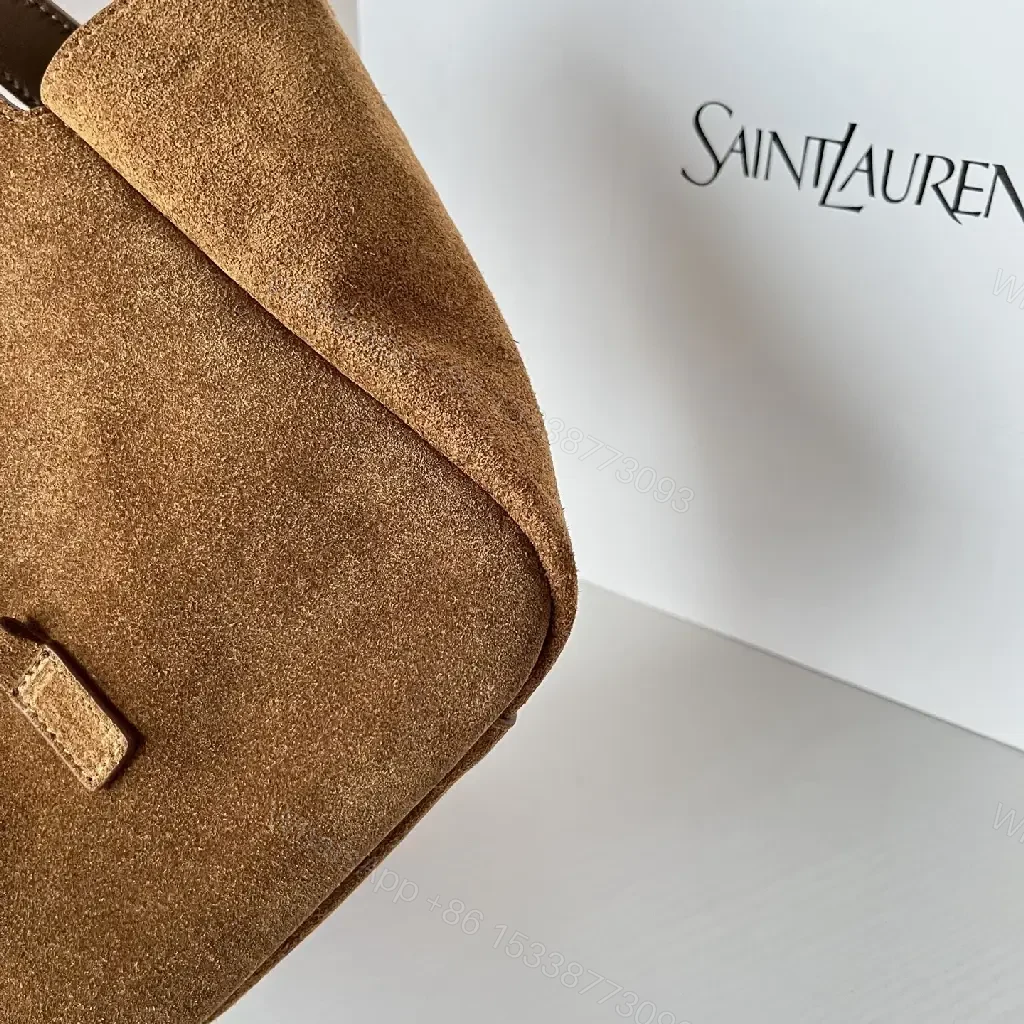 View 4 of Textured Suede Tote: Luxe Hardware Everyday Bag