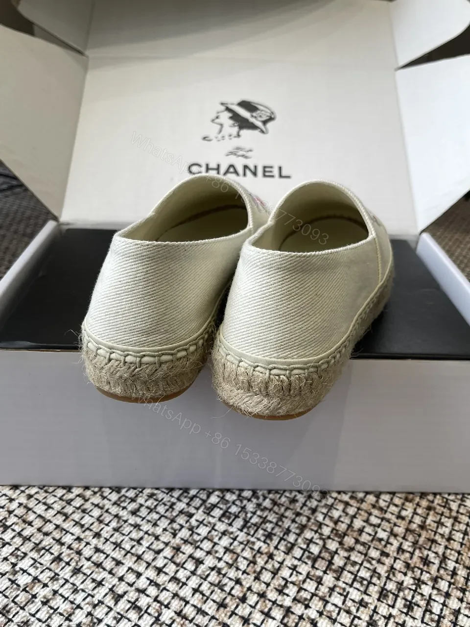 View 8 of Floral Embroidered Canvas Espadrille - Couture-Inspired Sneakers