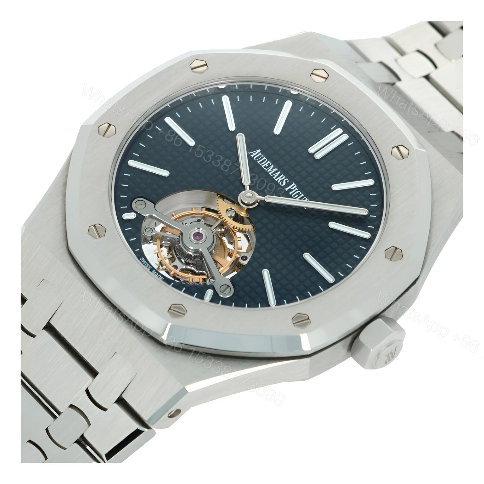 View 2 of Audemars Piguet Royal Oak 26512ST.OO.1220ST.01 Tourbillon Black Dial Replica