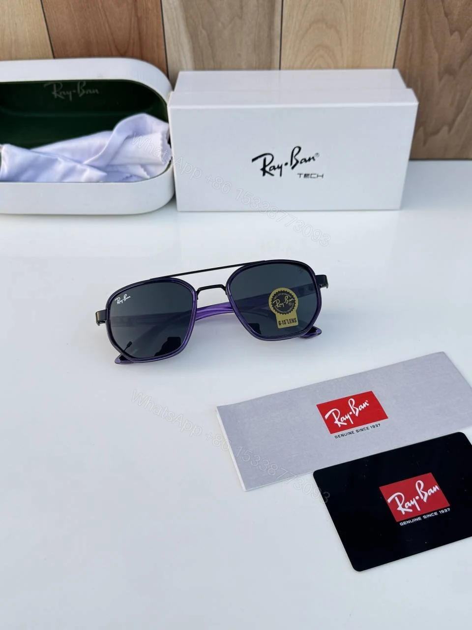 View 2 of First Copy RayBan 30165 Violet Sunglasses