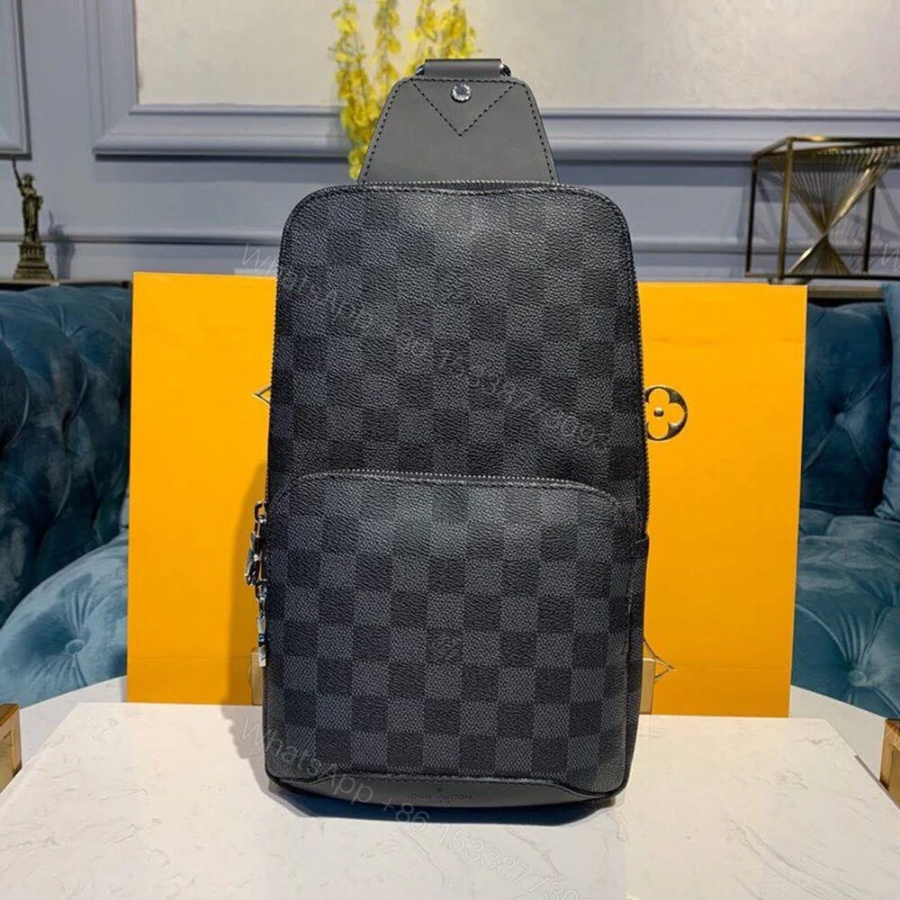 View 2 of Louis Vuitton Avenue Sling Bag Damier Graphite Canvas 31cm LV N41719