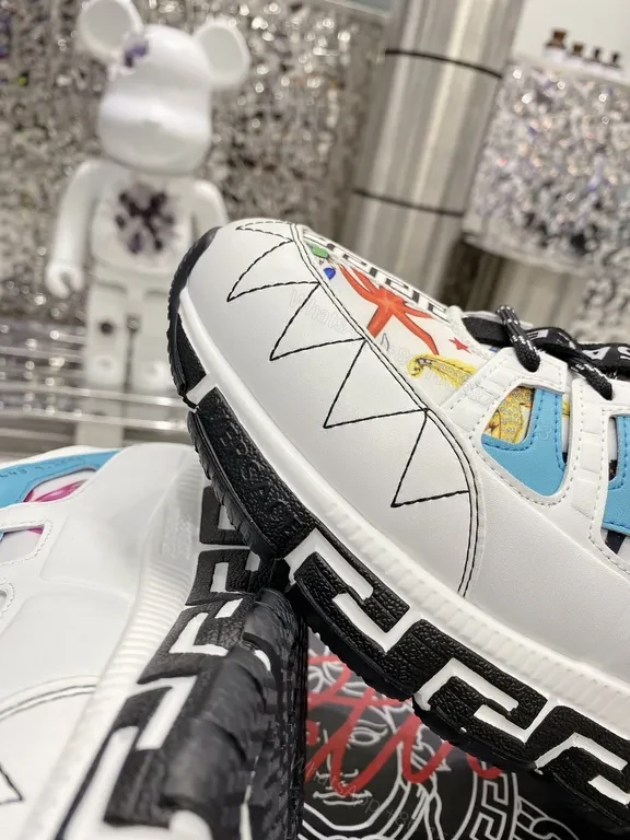 View 9 of Graphic-Texture Versace Sneaker: Bold Details, All-Day Confidence