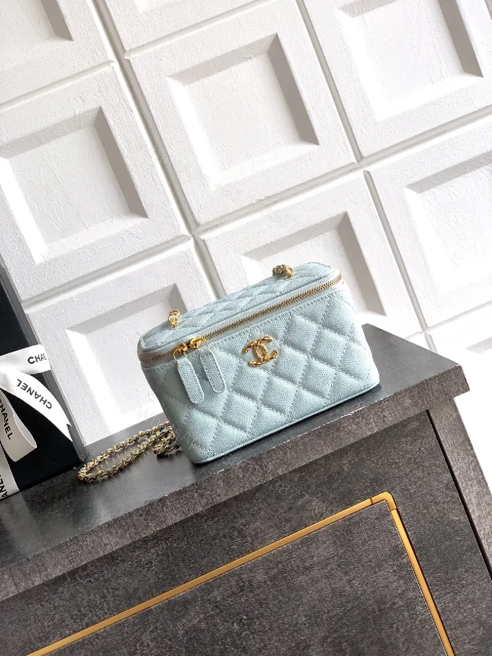 View 5 of Pastel Quilted Pearl Mini Bag: Luxe Everyday Carry
