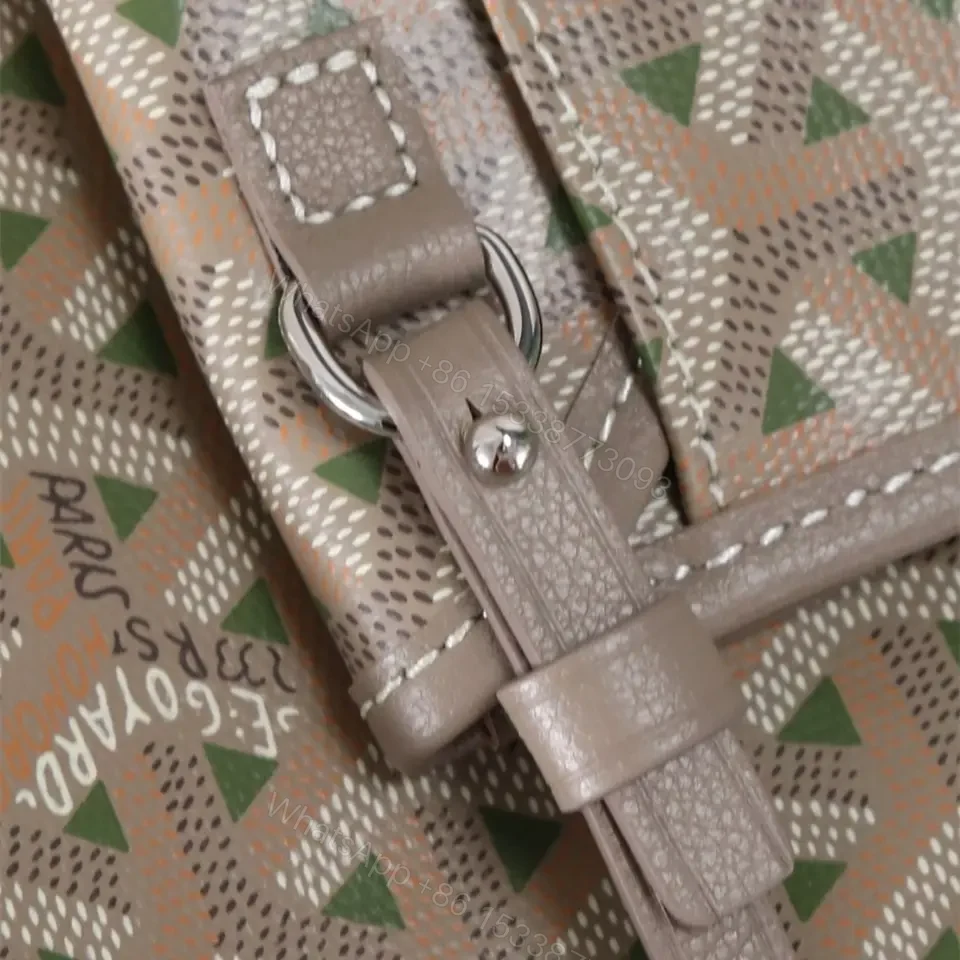 View 17 of 高仿Goyard*STLOUIP10滿印Tote手提袋咖綠免檢版小號