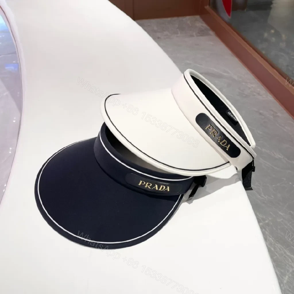 View 8 of Navy Visor Minimal White Piping – Luxe Sport Style Visor