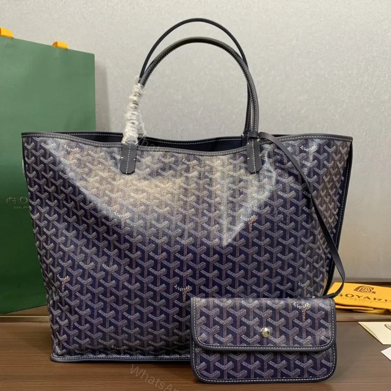 Goyard Navy Blue Anjou GM Tote bag — view 1