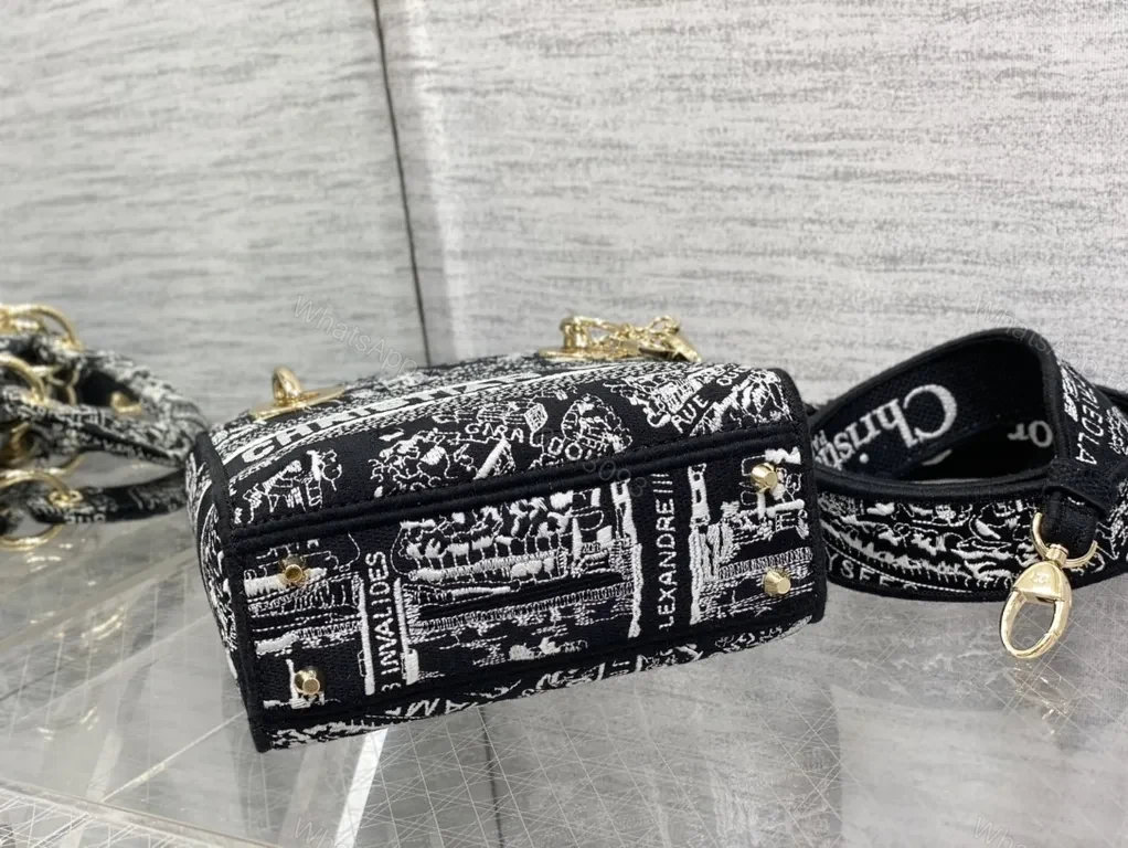 View 5 of Bold Monochrome Dior Bag: Structured Luxe Mini Crossbody
