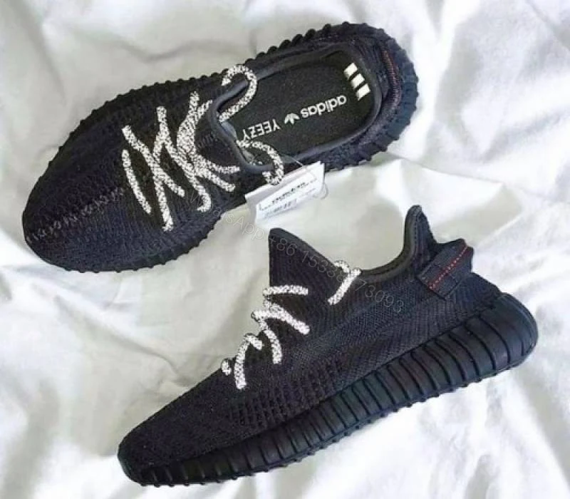 View 5 of First Copy Black Reflective Men’s Sneakers Premium Sports Running Shoes
