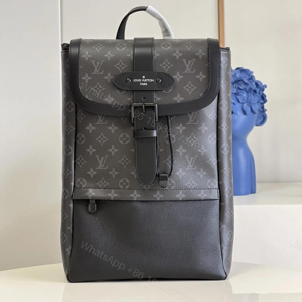 View 2 of Louis Vuitton Saumur Backpack Monogram Eclipse Canvas 42Cm M45913
