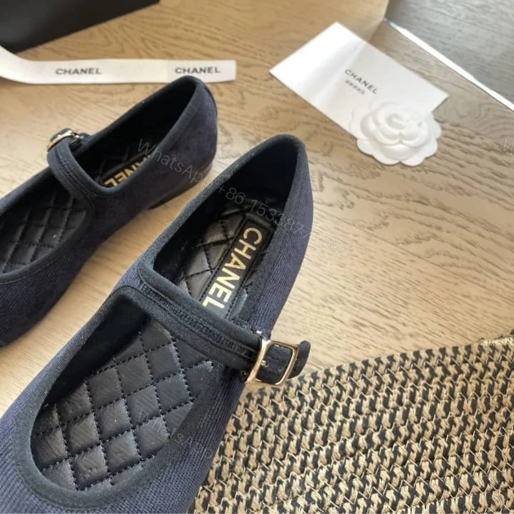 View 5 of Chanel Mary Jane Ballet Flat Black