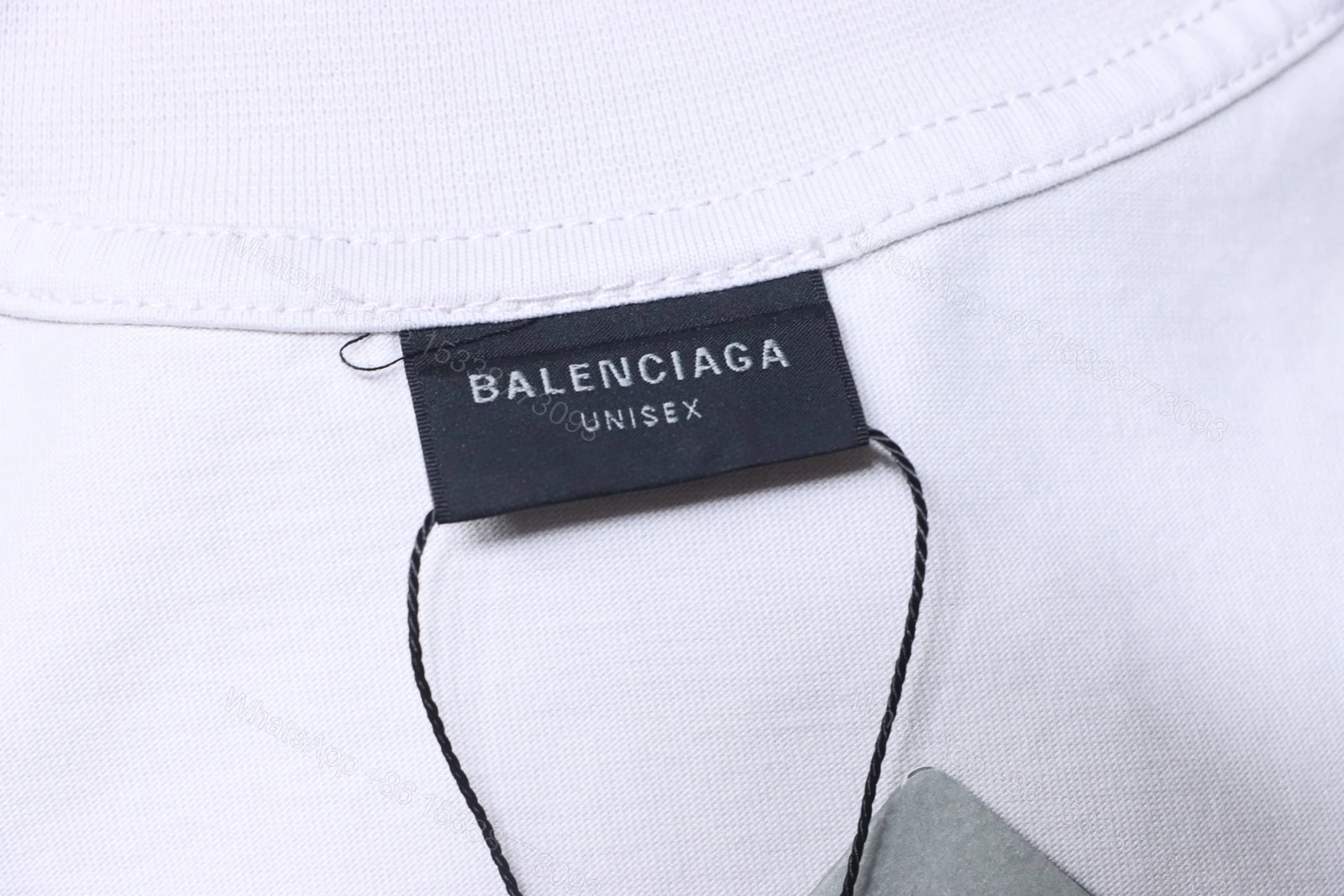 View 7 of Balenciaga Clothes 25SS American Paper Tape Short-Sleeve T-Shirt white