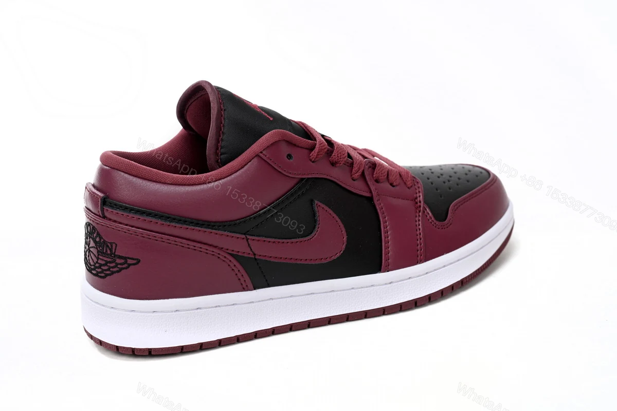 View 2 of Air Jordan aj1 Low Retro Black Red DC0774-006