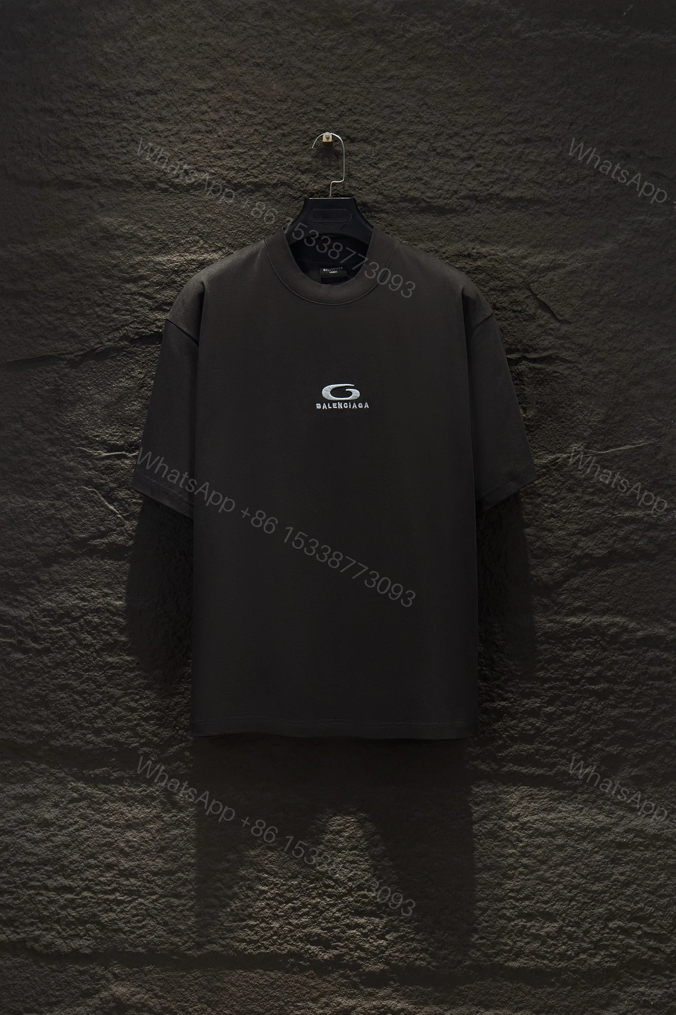 Balenciaga 原單 男款 復古做舊字母LOGO短袖T恤 潮流街頭寬鬆款 — view 1