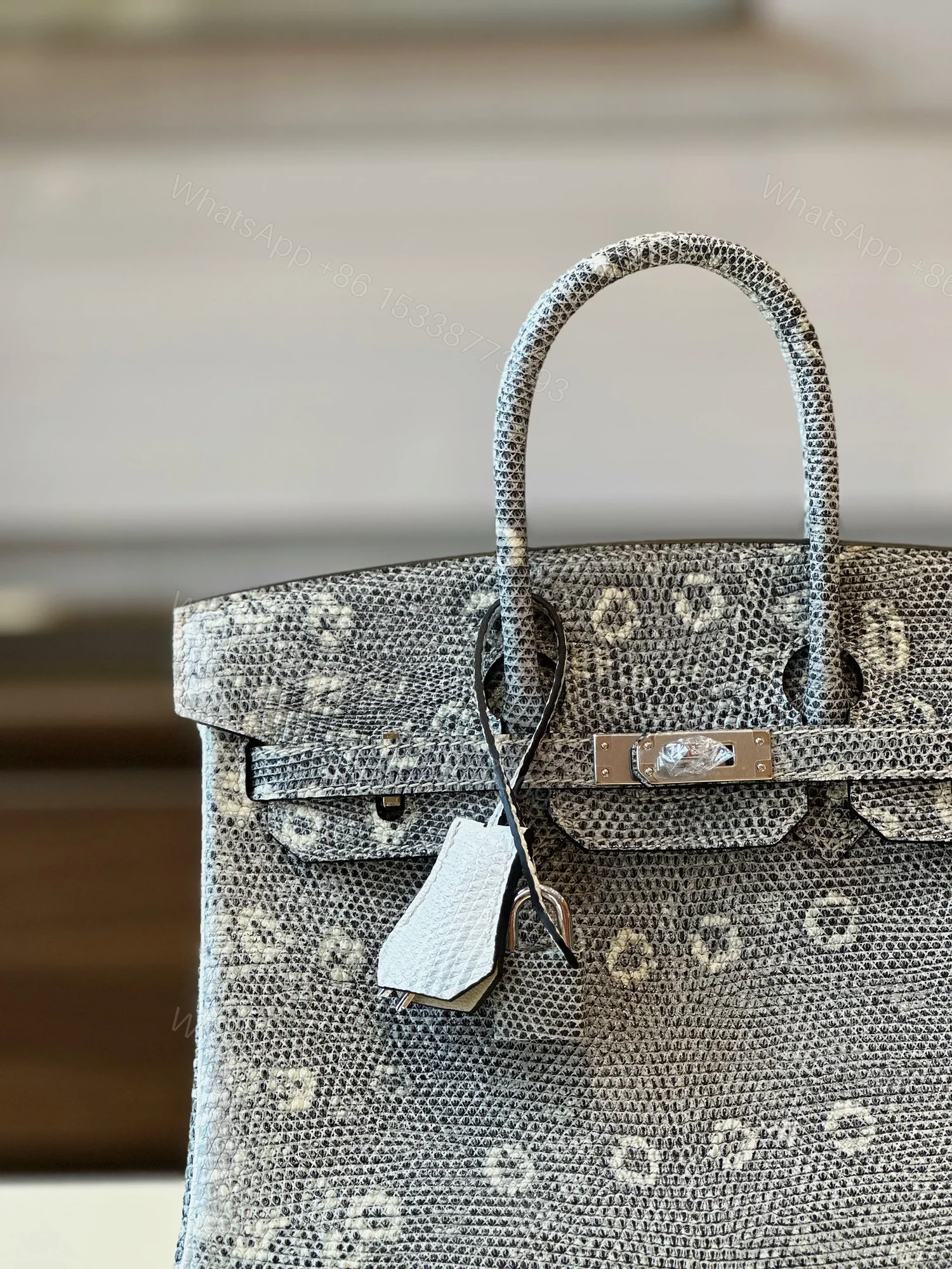 View 6 of HN 25 Omber Genuine Lizard leather Gold Hardware
