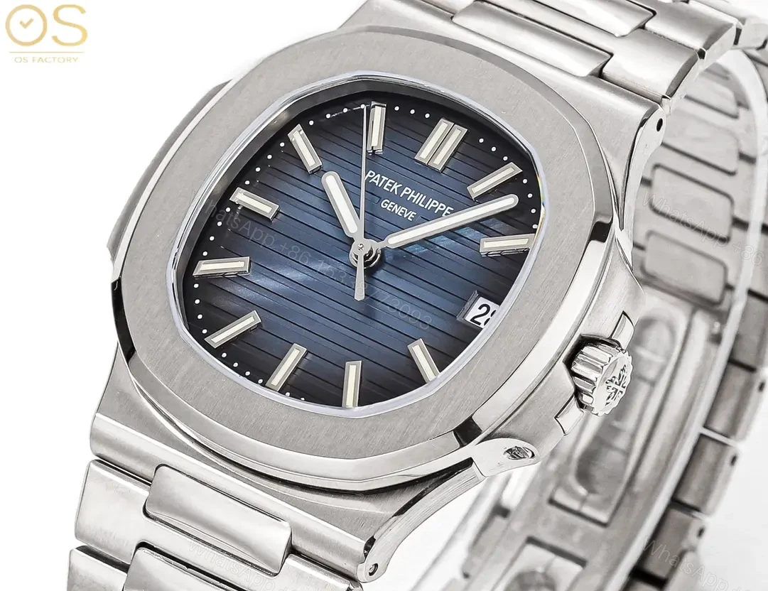 View 3 of Patek Philippe Steel King Blue Nautilus Watch