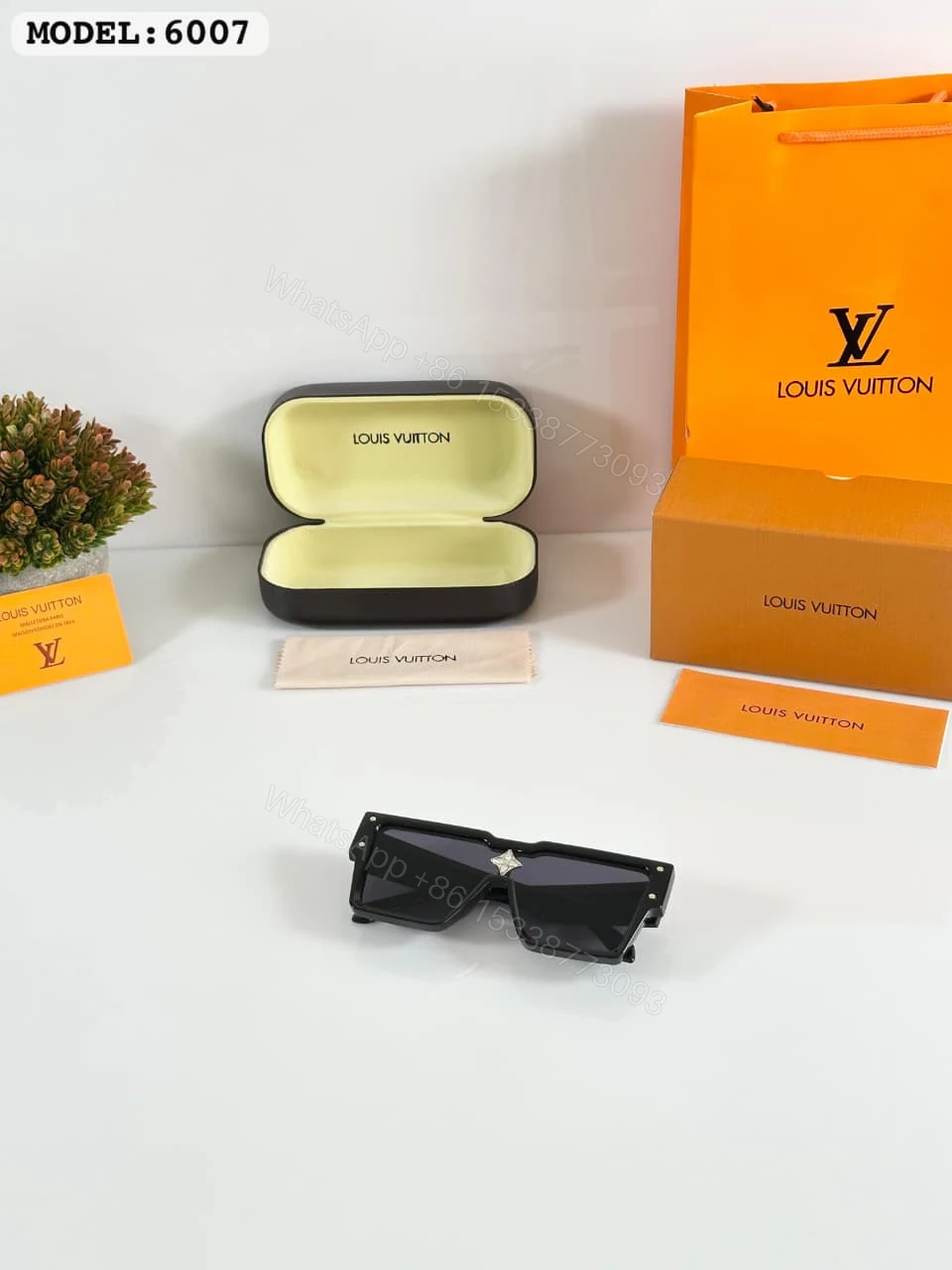 View 2 of Louis Vuitton Cyclone 6007 Black Sunglasses