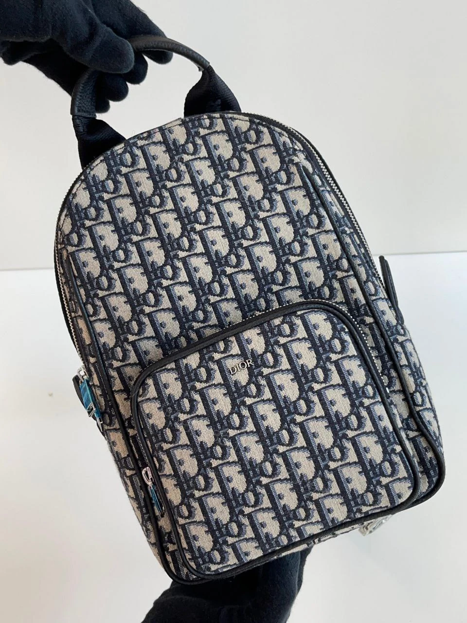 View 3 of DIOR MEN Oblique Mini Rider Backpack