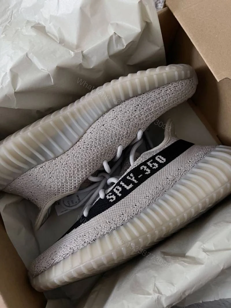 View 2 of First Copy Adidas Yeezy Boost 350 V2 Zebra Men’s Sneakers