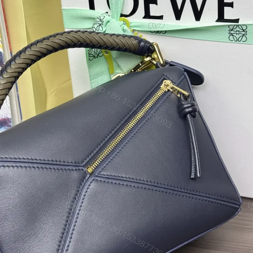 View 6 of 高仿Loewe*Puzzle系列4734小牛皮單肩包深墨水藍小號免檢版