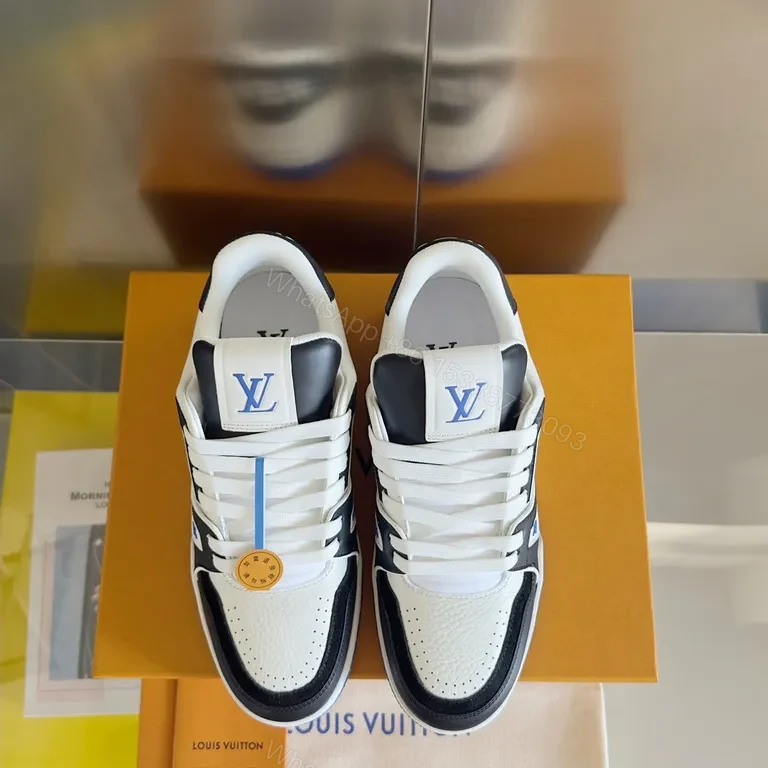 Statement-Texture LV High-Tops: Luxury City Sneakers — view 1