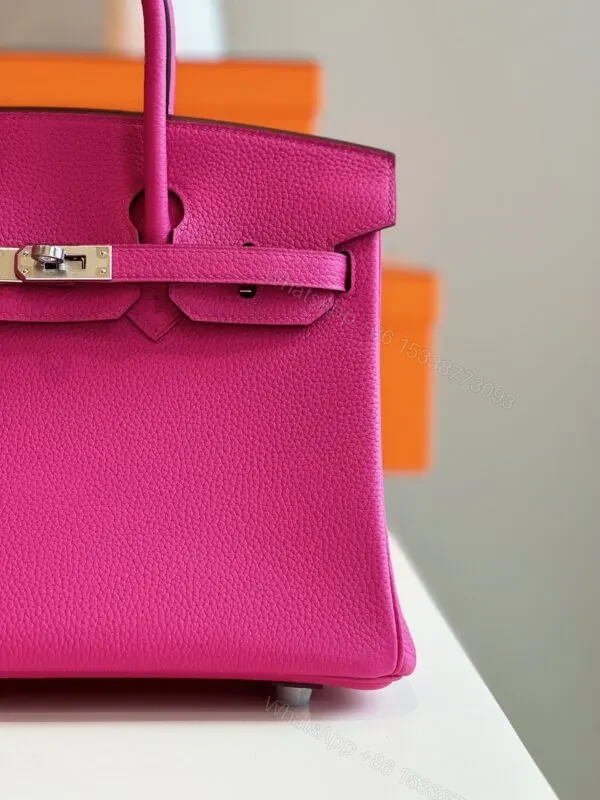 View 4 of HN 25 Pink Togo leather Palladium Hardware