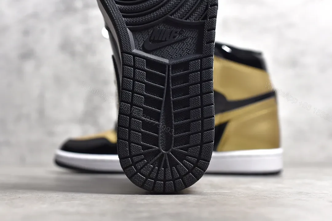 View 8 of Air Jordan 1 High Nrg Patent Gold Toe Reps
