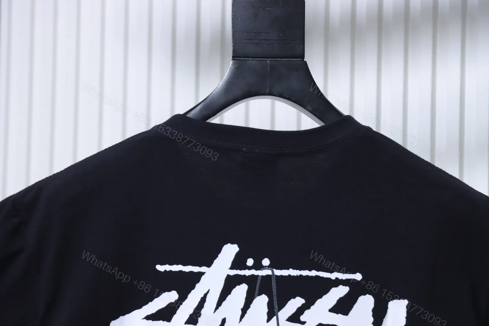 View 3 of Stussy dice pattern short-sleeved shirt Black