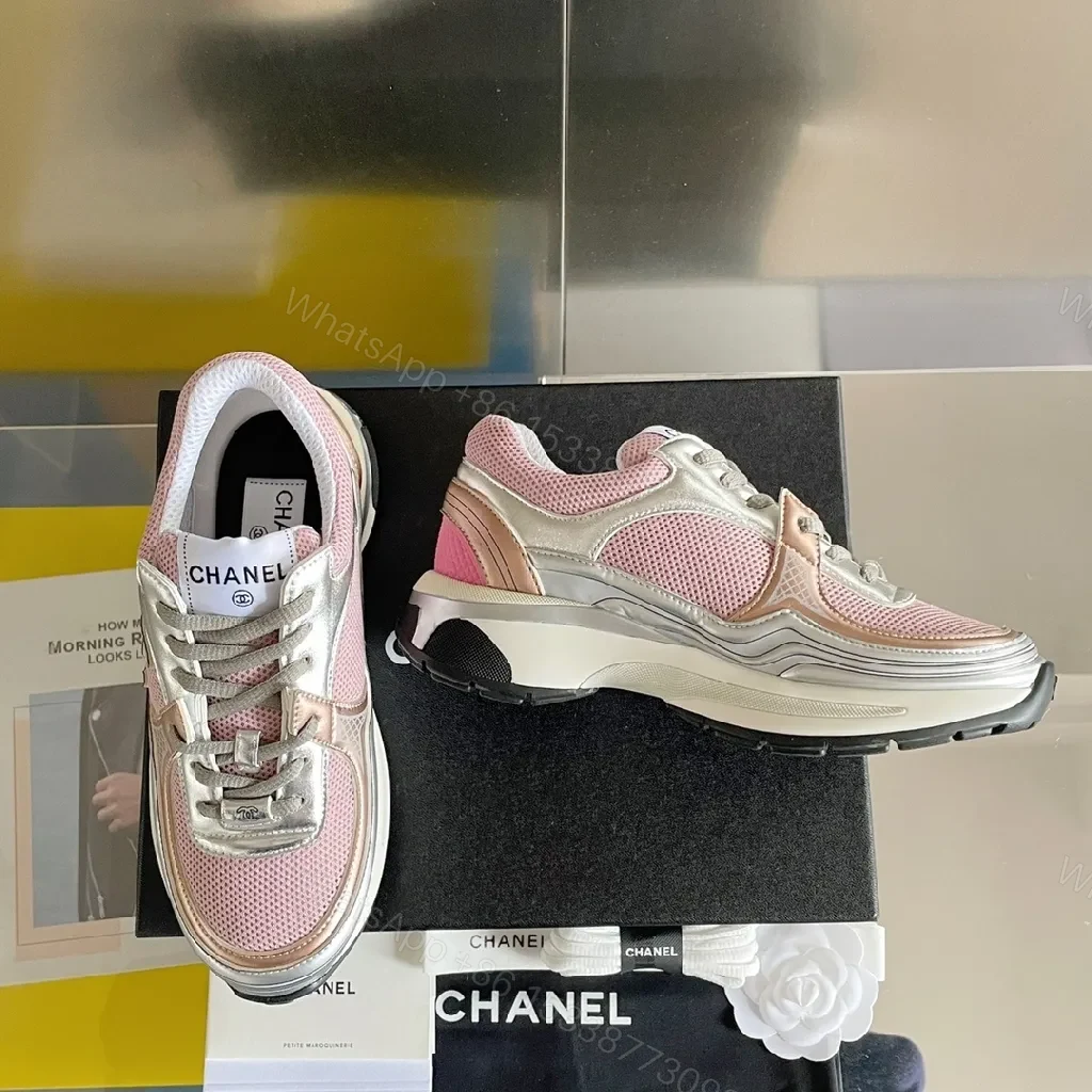 View 9 of Chic Rose-Suede High-Top Sneakers with Subtle Brilliance