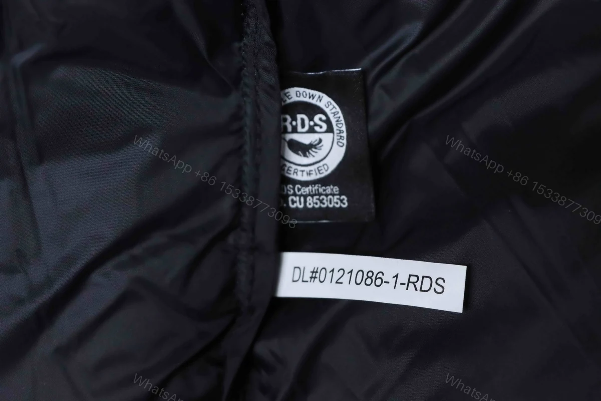 View 9 of TheNorthFace Large checkered down jacket 'Black Gray'
