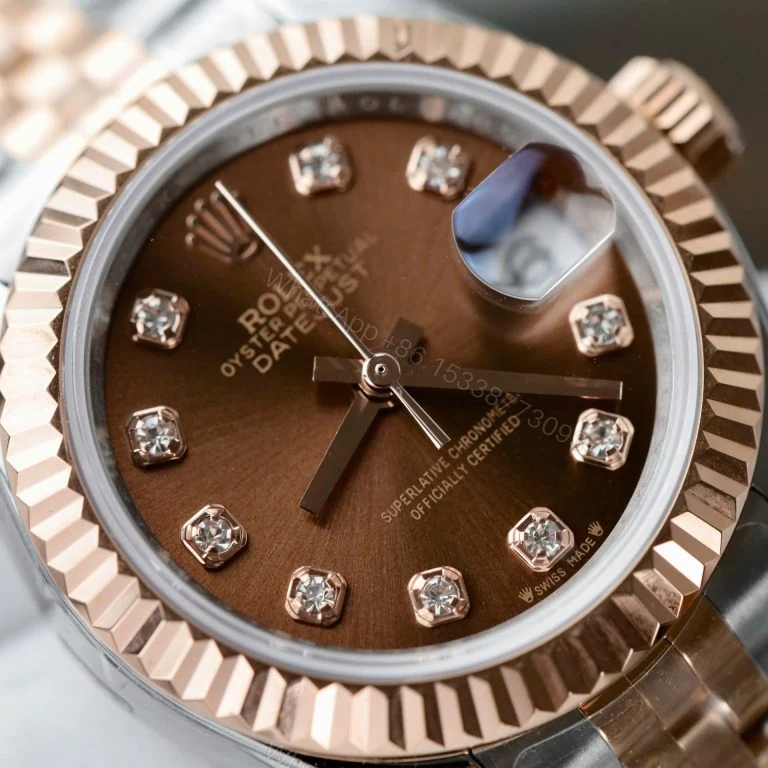 View 4 of Lady-DateJust 28mm Super Clone Chocolate Dial Jubilee Bracelet