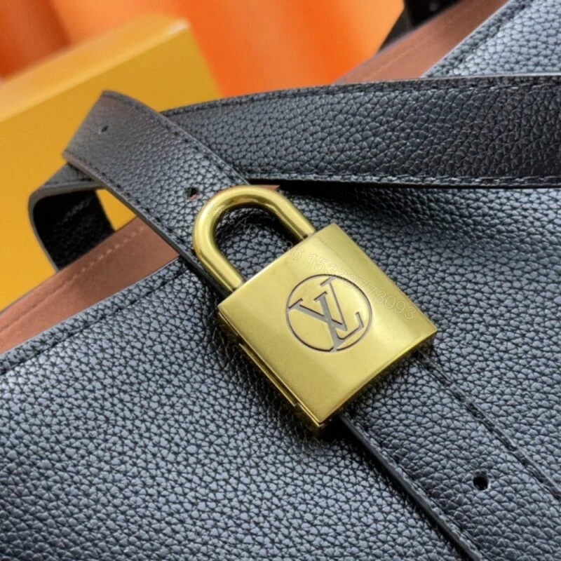View 6 of Louis Vuitton Low Key Cabas MM Grained Black 47Cm M25341