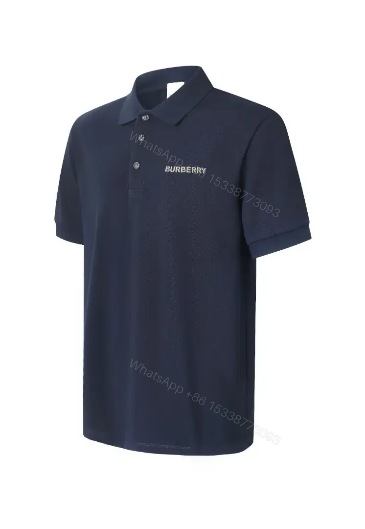 View 3 of Minimalist Navy Piqué Polo – Subtle Luxury, All‐Day Comfort