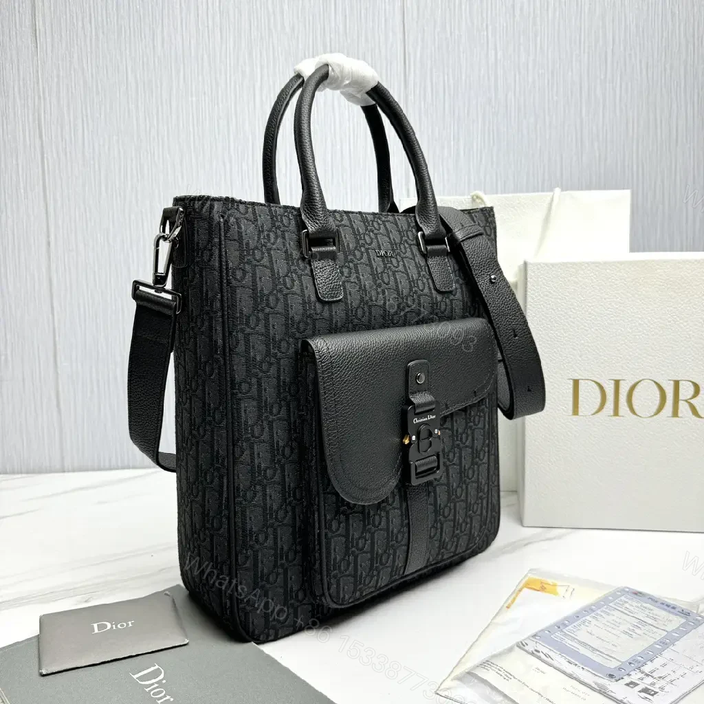 View 4 of Compact Luxury Messenger Backpack: Monogram Texture, All‐Day Comfort