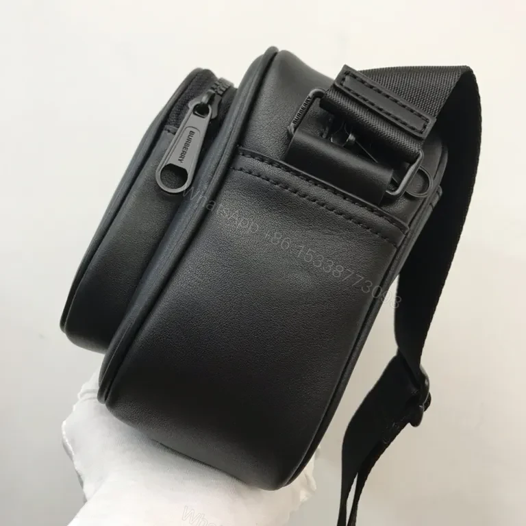 View 8 of Burberry Embossed Leather Crossbody - Luxe Everyday Utility